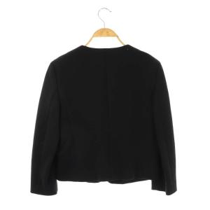 BALLSEY ノーカラージャケット アウター ウール 38 黒 /NR OS