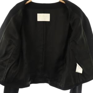 BALLSEY ノーカラージャケット アウター ウール 38 黒 /NR OS