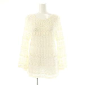 レースニットトップス カットソー F アイボリー /DO OS