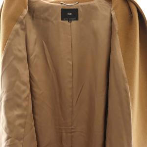 23区 ウールアンゴラビーバー フーデッド コート ミドル丈 38 茶 ブラウン /AT OS