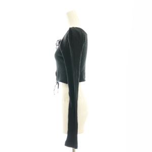 FUMIKA_UCHIDA 24AW VINTAGE RIBBED CORSET TOP_LONG SLEEVE