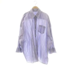 コットンオーバーサイズシャツ XXS/XS 青 /MI OS