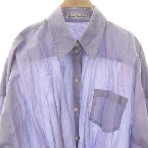 Acne Studios コットンオーバーサイズシャツ XXS/XS 青 /MI OS