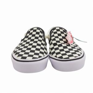 VANS タグ付き コンフィクッシュ スリッポン スニーカー シューズ ローカット 28cm 白 ホワイト 黒 ブラック