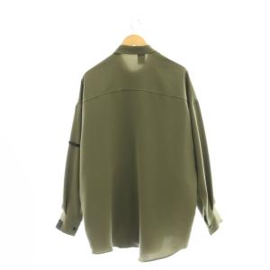 N.HOOLYWOOD ドロップショルダー POCKET SHIRT ドレスシャツ 38 カーキ 黒 /CX OS