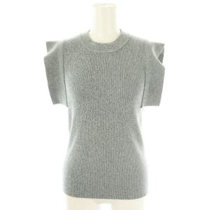 23SS SQUARE SLEEVE KNIT TOPS ニット カットソー プルオーバー ノースリーブ