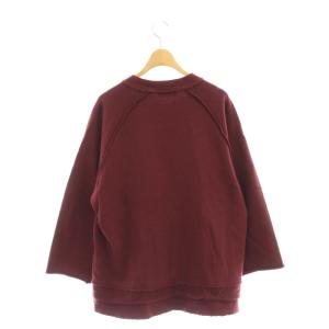 HYSTERIC GLAMOUR PAINTING GIRL オーバーサイズスウェット トレーナー プリント F ボルドー 白 /CX OS