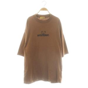 HYSTERIC BEAR ワンピース ミニ 五分袖 F 茶 ブラウン /AT OS SH