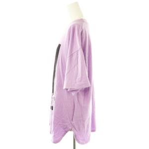 HYSTERIC GLAMOUR CHILL BEAR オーバーサイズTシャツ カットソー 半袖 F パープル /HK OS SH