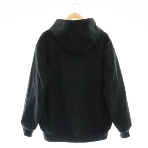 COMOLI コットンダックジップパーカー 裏起毛 2 ブラック
