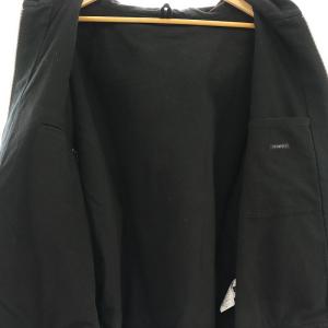 COMOLI コットンダックジップパーカー 裏起毛 2 ブラック