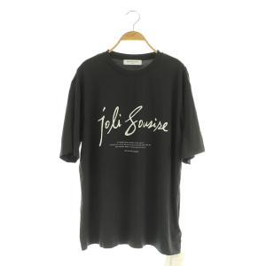 24AW COOLレーヨンロゴTシャツ 半袖 プリント ルームウェア M チャコールグレー /MY OS
