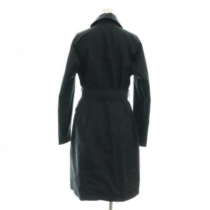 JIL SANDER ネイビー NAVY ポリエステル ロングコート ステンカラー ベルト付き 32 紺 /MI OS