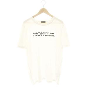 ロゴ 半袖Tシャツ M 白 黒 /MI OS