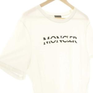 MONCLER ロゴ 半袖Tシャツ M 白 黒 /MI OS