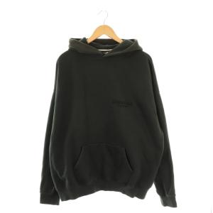 ロゴ パーカー プルオーバー L 黒 ブラック /AT OS