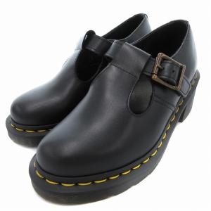 POLLEY T BAR レザーシューズ ローファー モンク イエローステッチ 36 黒 ブラック /JS