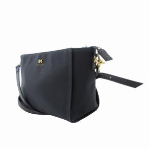 BLUE LABEL CRESTBRIDGE ショルダーバッグ 斜め掛け クロスボディ PVC ロゴ 紺 ネイビー /FT