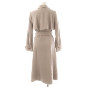 PROPORTION BODY DRESSING プロポーションボディドレッシング ウールトレンチコート アウター リボンベルト付き S ピンク /DF OS