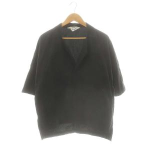 半袖シャツ オープンカラー 3 黒 /MI OS