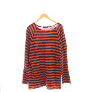 UNDERCOVER 18SS ボーダーカットソー プルオーバー シルク混 3 赤 紺 /CX OS