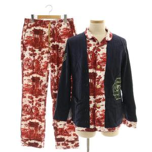 14AW セットアップ コットンフランネル ナイトウエア シャツ