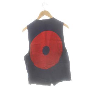 BLUE BLUE JAPAN 素材切り替えベスト 3 青 赤 /MI OS