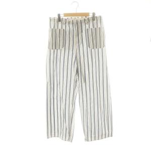 BLUE NOTE STRIPE PAJAMA PANTS パンツ ストレート ストライプ 3 白 ホワイト
