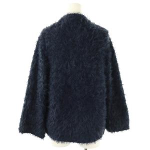 allureville 24AW テープシャギーカーディガン ニット 2 紺 /MI OS