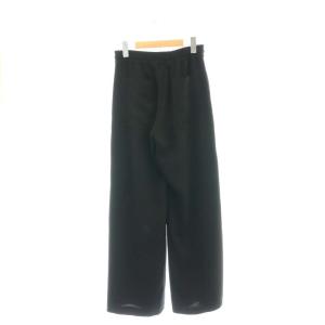 CINOH TA/Pリラックスパンツ ストレート イージー センタープレス 36 黒 ブラック /AT OS