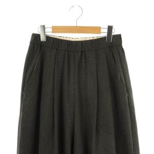 pas de calais イージーパンツ ワイドパンツ 36 ブラック /DF OS