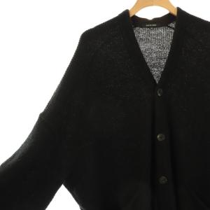 pas de calais ウール混カーディガン 36 ブラック /DO OS