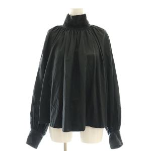 23SS ×nude vintage カットワークヴィクトリアンブラウス 刺繍 F 黒 /MI OS