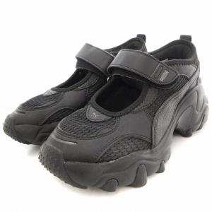 SNIDEL 別注 PULSAR WEDGE SANDAL サンダル メッシュ 23cm 黒 ブラック