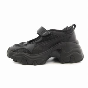 PUMA SNIDEL 別注 PULSAR WEDGE SANDAL サンダル メッシュ 23cm 黒 ブラック