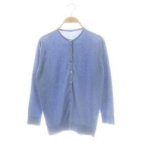 クルーネックニットカーディガン スモークブルー /ES OS
