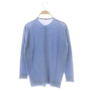 MUSE de Deuxieme Classe クルーネックニットカーディガン スモークブルー /ES OS