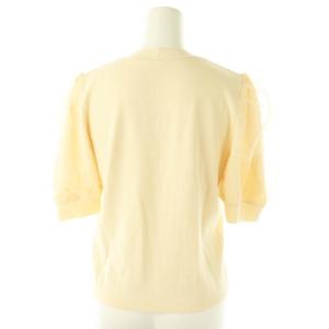 ANAYI 24AW チュールスリーブ プルオーバー ニット カットソー 36 アイボリー /MI OS