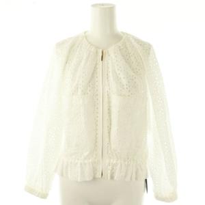 24SS コットンエンブロイダリーブルゾン 34 ホワイト