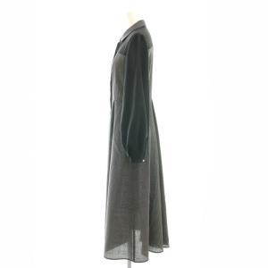 ANAYI 24AW シアーコンビフレア ワンピース 36 ブラック ホワイト