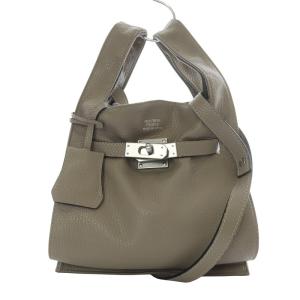 market shoulder bag in shrink leather