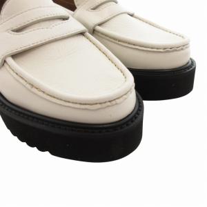 caminando コインローファー シューズ 厚底 5 22.0cm 白 ホワイト /HO