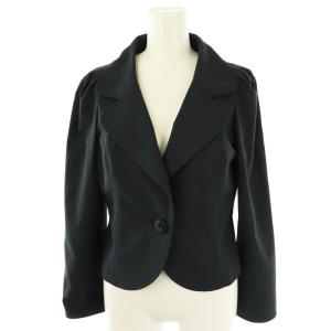 シングル1Bパフスリーブジャケット シングル リネン混 38 ネイビー /HK OS