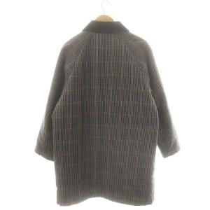 PUBLIC TOKYO ハンティング コート アウター 中綿 ジップアップ スナップボタン チェック 2 グレー 黒 青 /NR