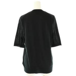 BURBERRY 半袖ニット ウール カシミヤ混 S P ブラック