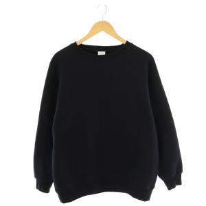 コットン吊裏毛クルーネックトップス 1 ネイビー