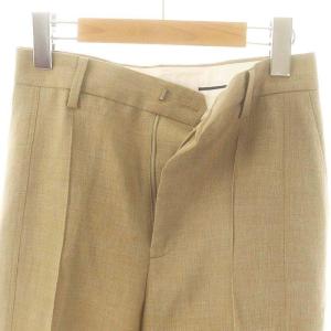 LE CIEL BLEU 24SS Drawcode Straight Pants ストレートパンツ スラックス ピンタック リネン混