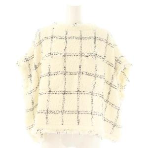24SS 24-07144 Tweed Pullover 2 オフホワイト ブラック