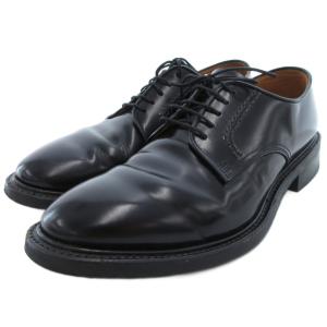 ダービーシューズ 本革 レザー レースアップ 25cm 黒 ブラック /UO