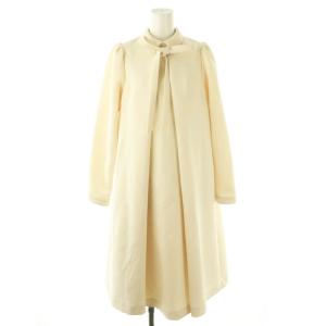 23AW フロントタックボウタイワンピース M アイボリー /MI OS